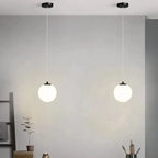 Modern Glass LED Pendant Light – Nordic Style Hanging Lamp for Living Room, Bedroom, Restaurant and Bar, 220V AC, Indoor Lighting Fixture