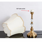 American imitation copper crystal nightstand lamp - modern European style desk lamp