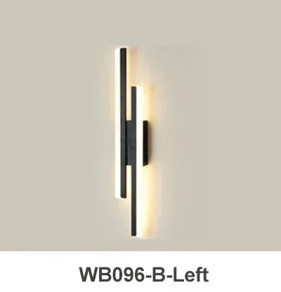 Modern LED wall lamp with copper pipe and acrylic shade