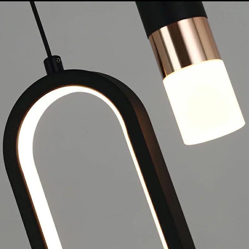 Modern Minimalist LED Pendant Light Chandelier – Adjustable Pendant Light for Bedroom, Living Room and Home Decor