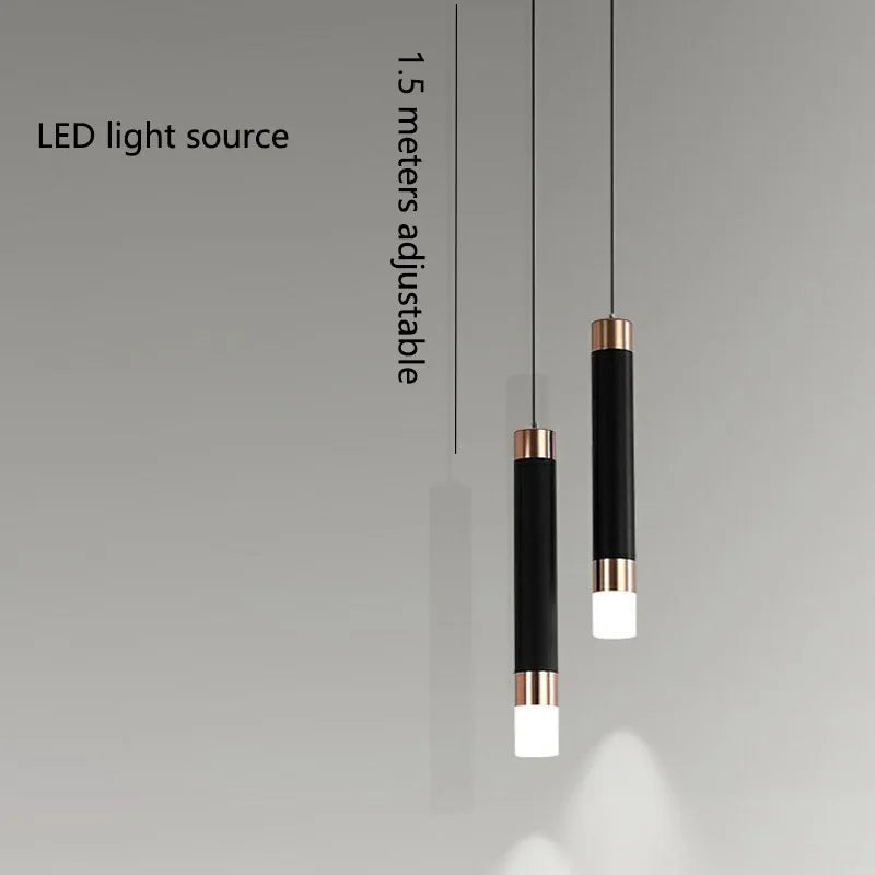 Modern Minimalist LED Pendant Light Chandelier – Adjustable Pendant Light for Bedroom, Living Room and Home Decor