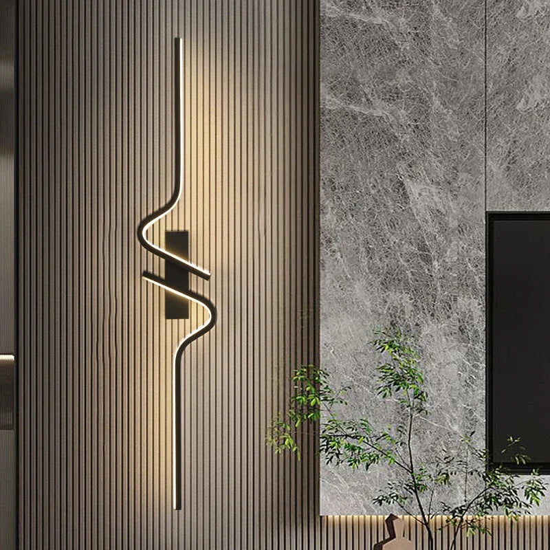 Modern Minimalist Stripes LED Wall Lamp Bedroom Lighting for Nightstand Wall Lamp LED Light Living Room TV Sofa Background Wall Lamp