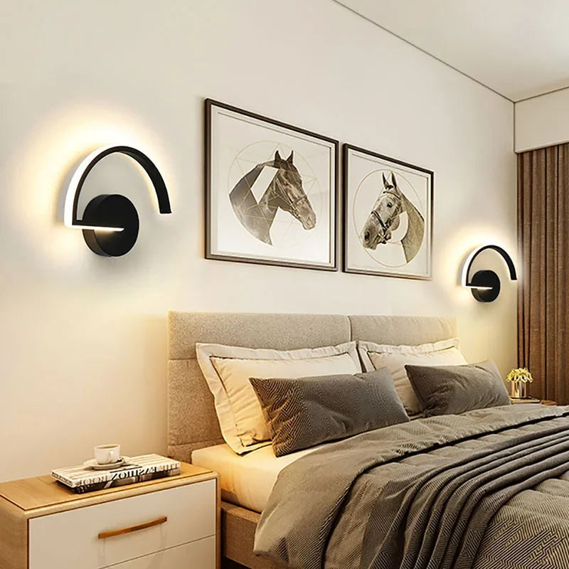 Modern LED Wall Lamp Nightstand Sconces - Interior Lighting Fixture for Living Room, Bedroom, Hotel