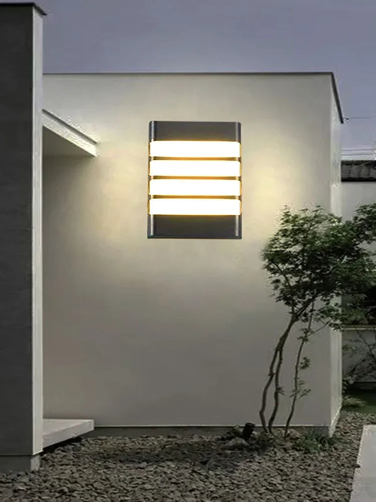 Modern LED outdoor wall lamp - Waterproof garden wall light, wall light for hallway, balcony, and entrance decoration