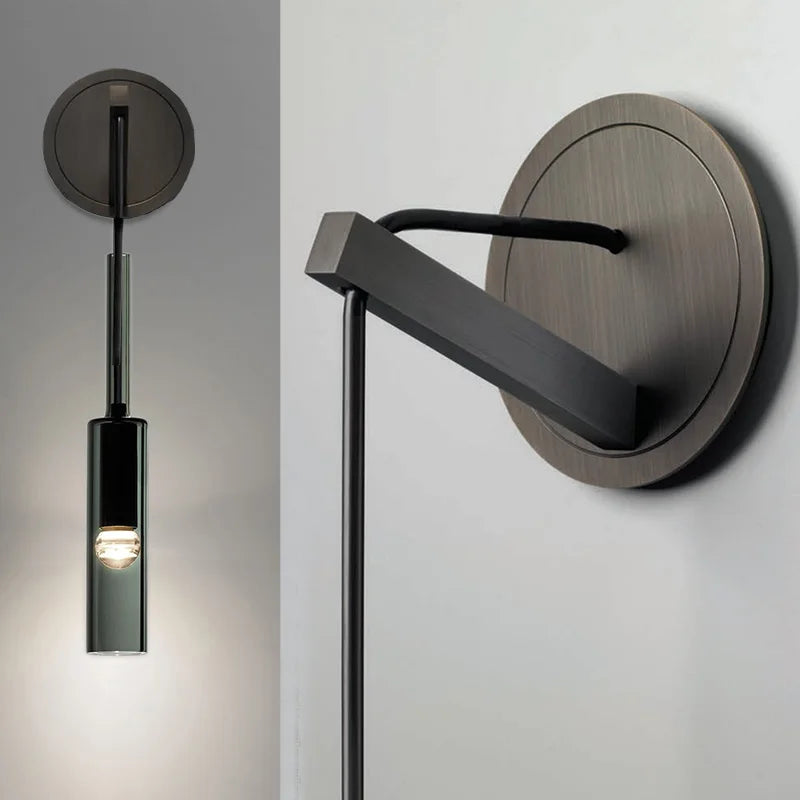 Modern LED Wall Lamp - Stained Glass and Iron Lamp for Living Room, Bedroom, Kitchen and Bathroom - Stylish Wall-mounted Lighting for Home Decoration