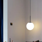 Modern Glass Ball Pendant Lamp – Decorative Nordic Lamp for Dining Room, Bedroom, and Bar