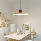 Nordic Cream Fly Plate Pendant Lamp – Modern LED Light for living room, bedroom, and restaurant, 20/30cm