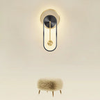 Modern LED Clock Wall Lamp – Stylish Wall-Mounted Lamp for Bedroom, Living Room and Home Decoration