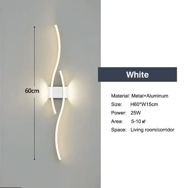 Modern LED Wall Lamps – Up and Down Wall Lamps for Bedrooms, Hallways, and Indoor Lighting