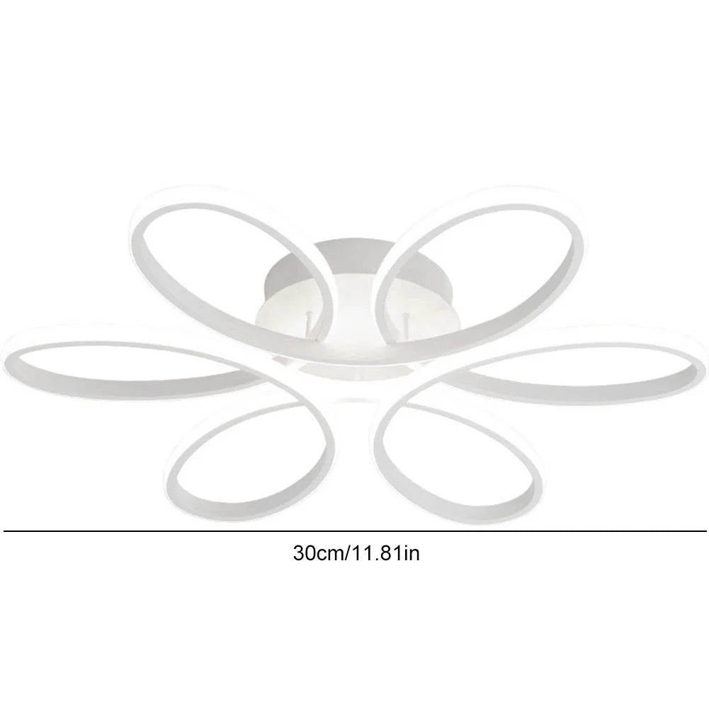 Modern LED flower ceiling lamp | 12W three-color ceiling lamp for living room, hallway, bedroom and more