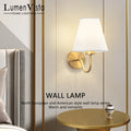 Modern LED Fabric Wall Lamp - E27 Retro Wall Lamps for Bedroom, Living Room, Hotel and Dining Room