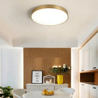Modern LED Halogen Ceiling lamps - Simple golden round