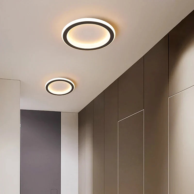 Modern minimalist ceiling lamp – square/round LED eye protection lamp for bedroom, office, living room, and lounge spaces (90-260V)
