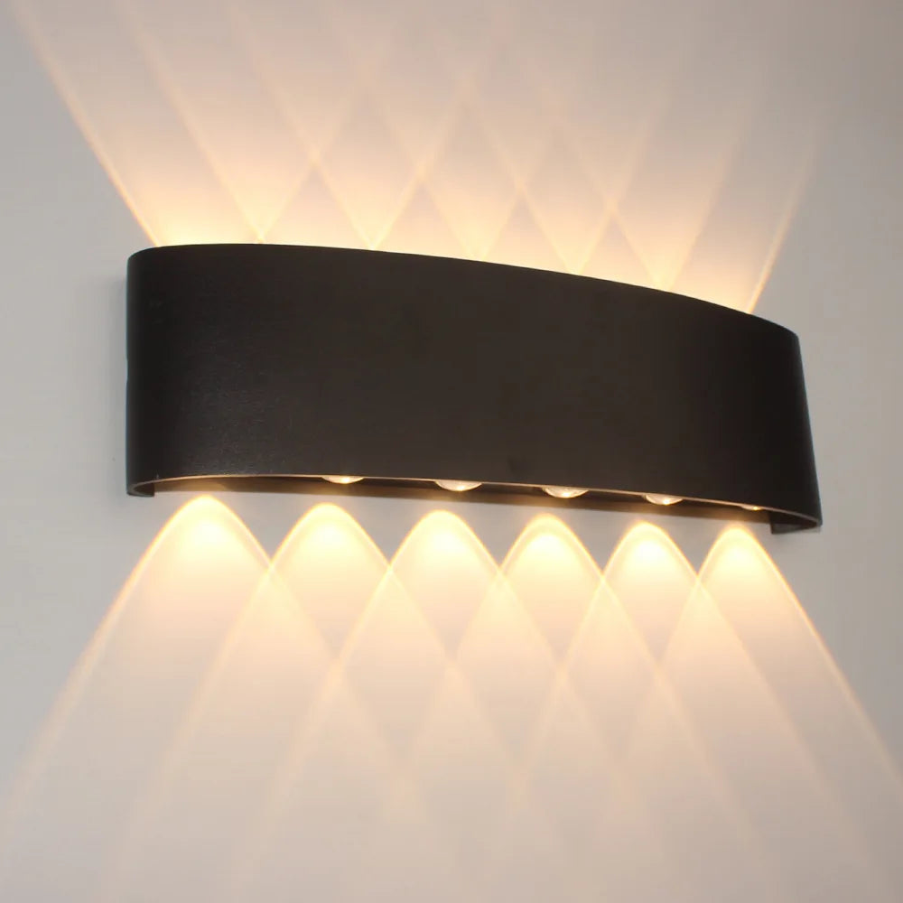 Body Movement Sensor Wall Lamp Waterproof Outdoor LED Wall Switch On Off Lighting Lamps Garden Courtyard Induction Corridor Wall Lamp
