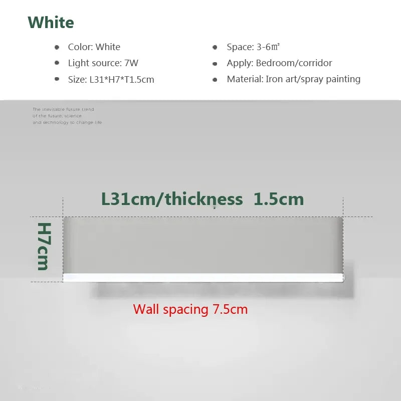 Modern LED Wall Lamp – Adjustable Aluminum Wall Lamp for Living Room, Bedroom, Dining Room and Home Decoration – Indoor Wall Lamp Up and Down