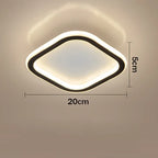 Modern minimalist ceiling lamp – square/round LED eye protection lamp for bedroom, office, living room, and lounge spaces (90-260V)