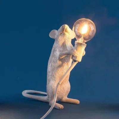 Modern USB Mouse Lamp LED Night Light – Creative Animal Shape Nightstand Lamp for Home Decor, Bedroom and Desktop Lighting