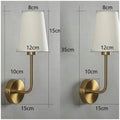 Nordic Minimalism LED Wall Lamp – Modern Linen Lampshade for Living Room, Bedroom and Staircase Decor