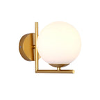Modern Minimalistic LED Wall Lamp – European Style Glass Wall Lamp for Living Room, Bedroom and Nightstand