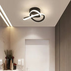 Modern LED Wall Light – Clover Black & White Ceiling Lamp for Bedroom, Living Room, Hallway and Office with Remote Control and Dimmable Options