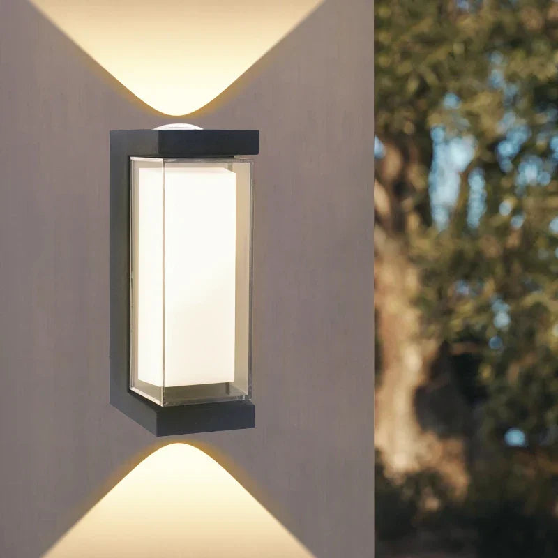 Modern LED outdoor wall lamp – Waterproof wall lamp for porch and balcony for home garden, IP55 rated