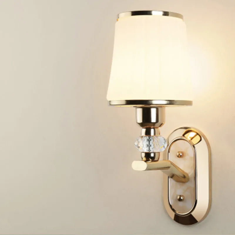 Modern LED wall lamp with glass lampshade | Wall lamps
