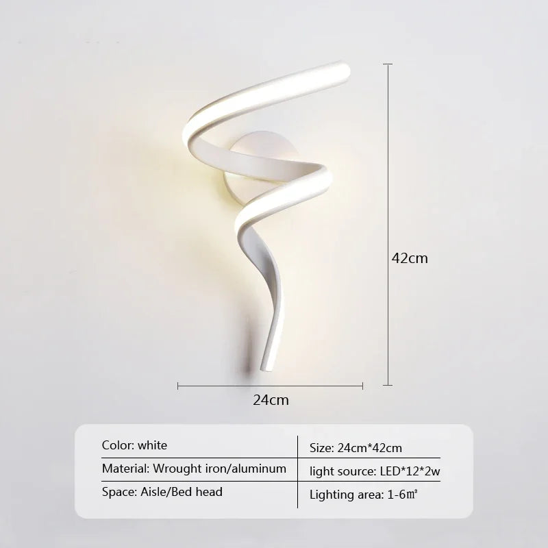 Modern Minimalistic LED Wall Lamp – Up and Down Switch for Bedroom, Living Room, and Bathroom