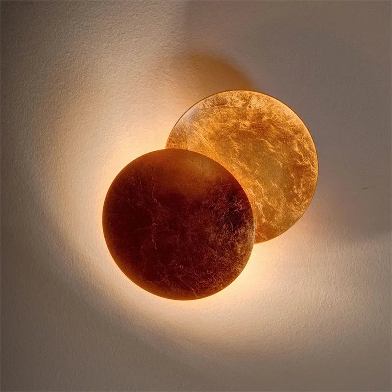 Modern Eclipse Wall Lamp – Round LED wall lamp for bedroom, hallway, entrance, and living room