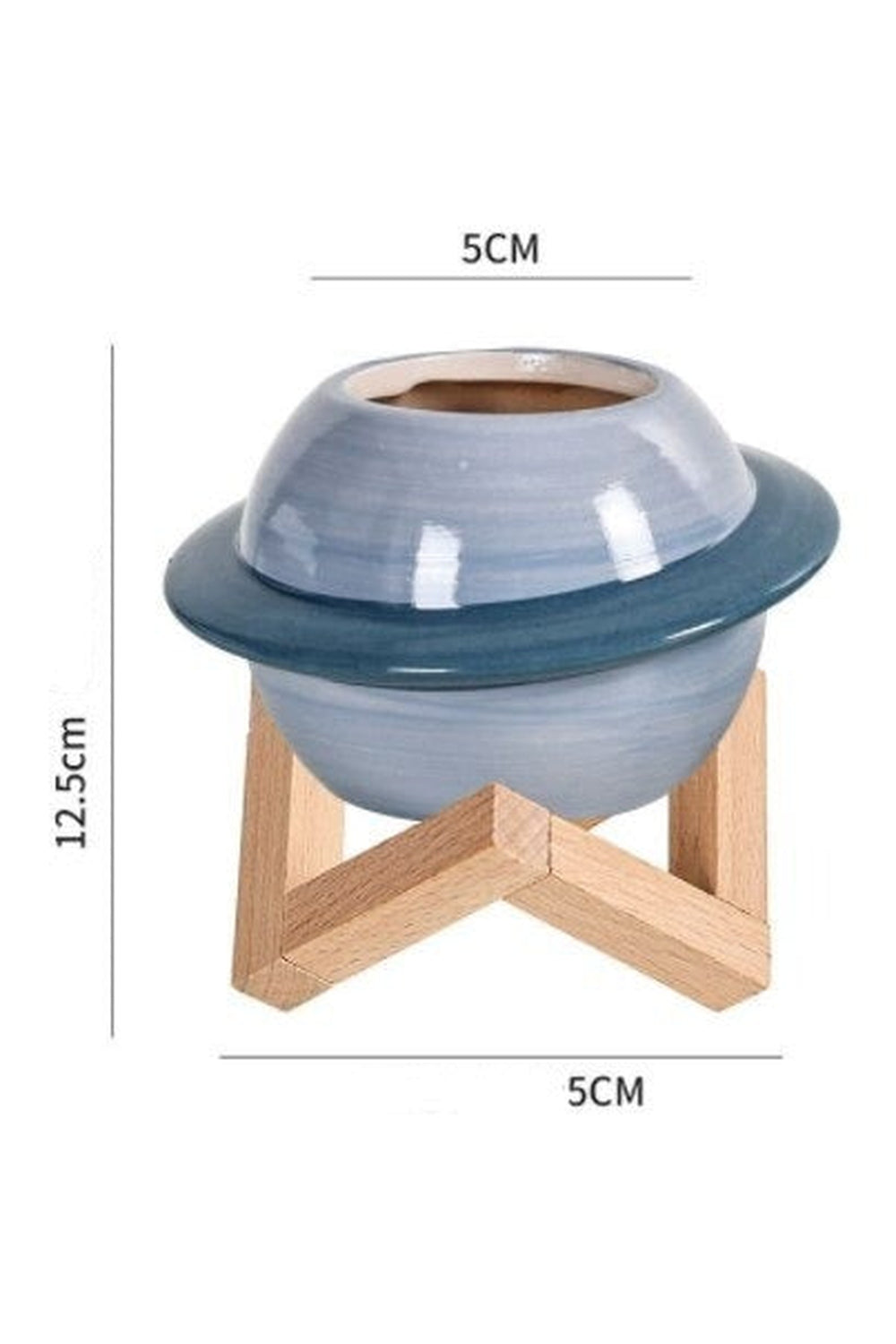 Motif ceramic pot for succulents