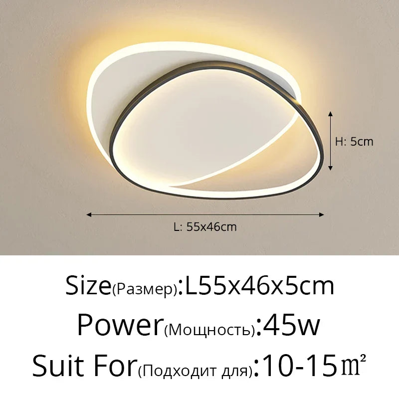 Modern LED Chandelier – Dimmable Indoor Lighting for Bedroom, Living Room, Workspace and Home Decor, 110V/220V