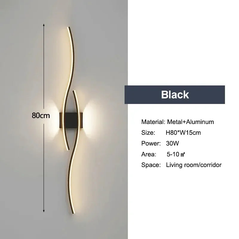 Modern LED Wall Lamps – Up and Down Wall Lamps for Bedrooms, Hallways, and Indoor Lighting