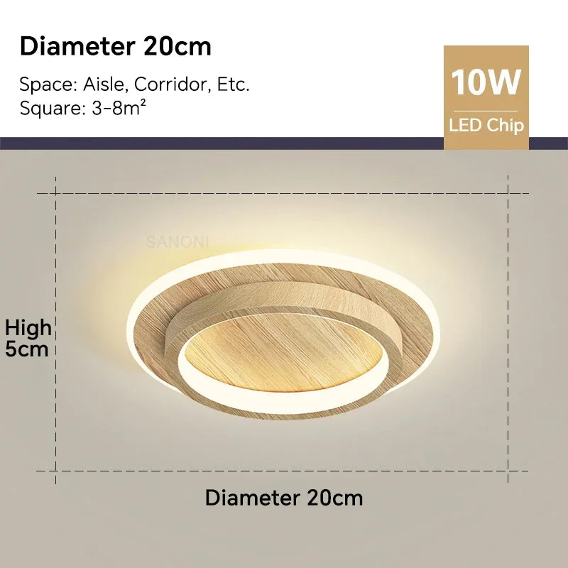 Modern LED ceiling light - Square ceiling lamp for living room, staircase, hallway and more