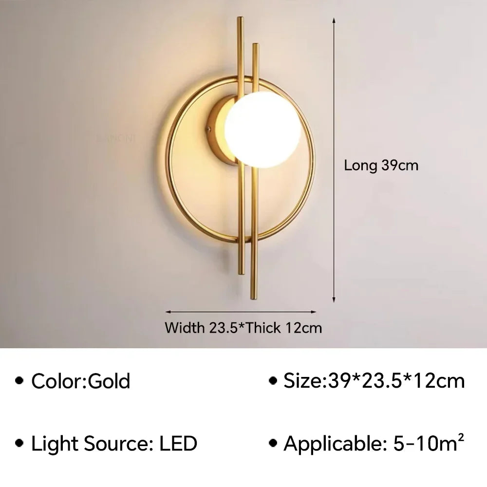 Modern LED Wall Lamp - Up & Down Lighting Fixture for Living Room, Bedroom and Home Decor