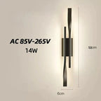 Modern LED Spotlight Wall Light – Luxury Creative Nightstand & Living Room Light, Simple Scandinavian Design for Bedroom, TV Wall, and Interior Decoration