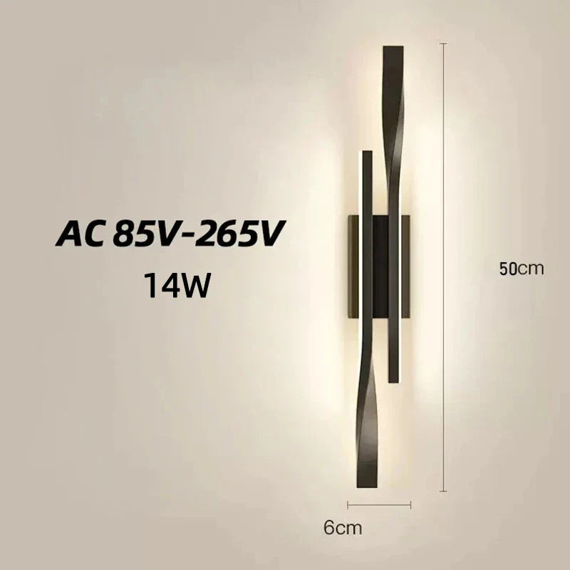 Modern LED Spotlight Wall Light – Luxury Creative Nightstand & Living Room Light, Simple Scandinavian Design for Bedroom, TV Wall, and Interior Decoration