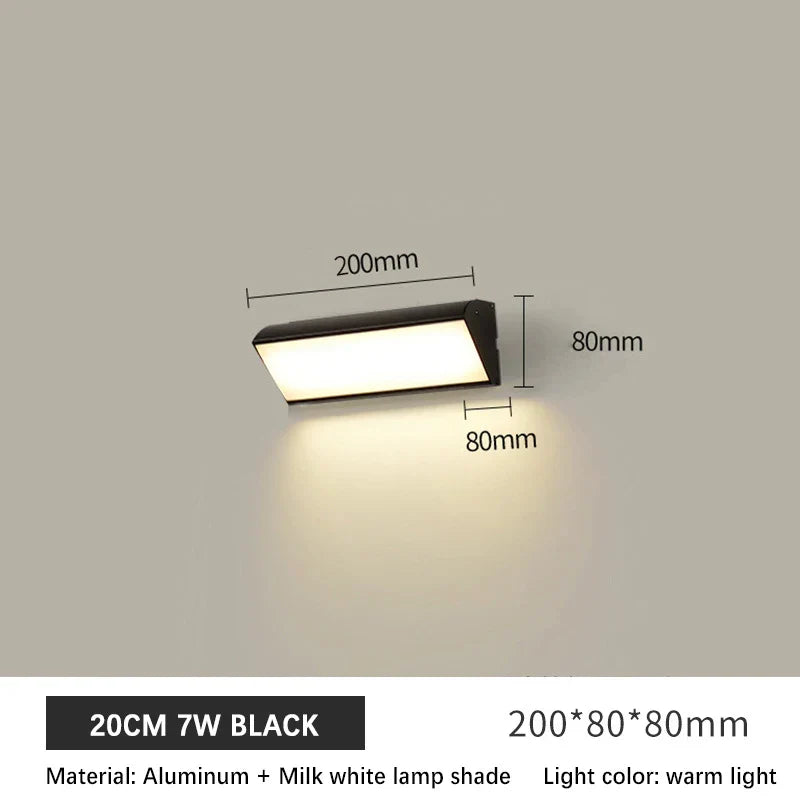 Long stripes-LED-outdoor wall lamps - Waterproof aluminum lamps for porch, garden, hallway