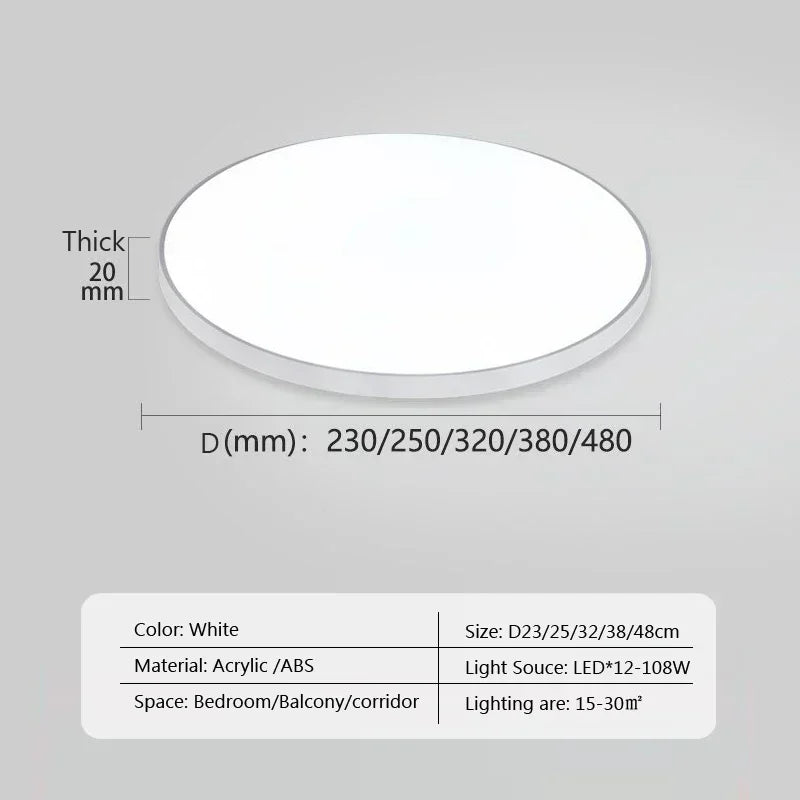 Modern LED round ceiling lamps - Ceiling lamps for living room, bedroom, bathroom, dining room, kitchen