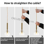 Modern LED Pendant Lamp – Sleek Cylindrical Pendant Lamp for Kitchen, Living Room, and Bedroom Decor