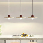 Nordic Cream Fly Plate Pendant Lamp – Modern LED Light for living room, bedroom, and restaurant, 20/30cm