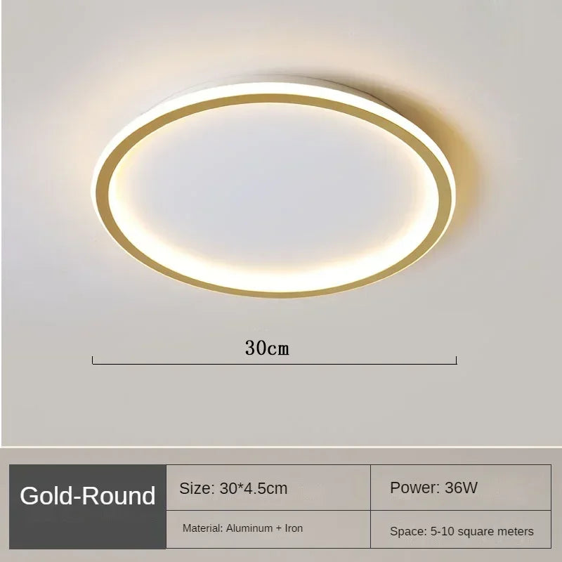 Modern LED ceiling light – Dimmable indoor lamp for bedroom, bathroom, kitchen and hallway