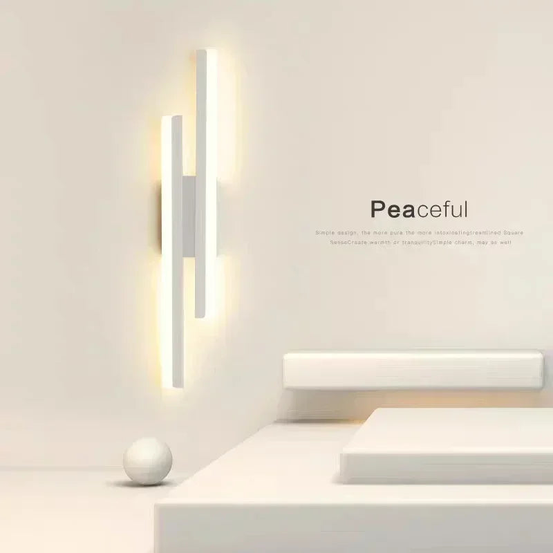 LED bedroom wall lamp wall acrylic lampshade indoor lighting for living room hallway light fixture 50 cm 16 W