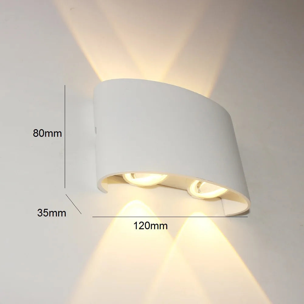 Body Movement Sensor Wall Lamp Waterproof Outdoor LED Wall Switch On Off Lighting Lamps Garden Courtyard Induction Corridor Wall Lamp