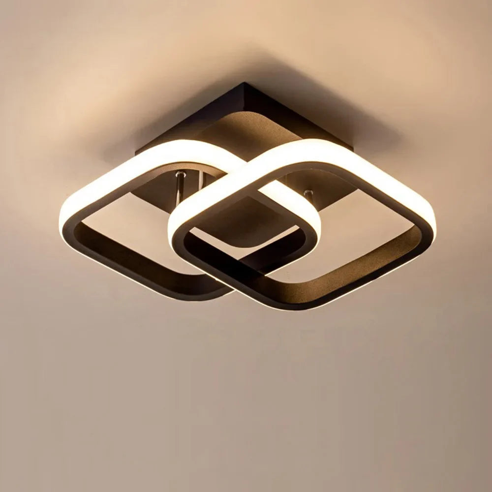 Modern ceiling lamp 85-265V metal ceiling lamp three-color light ceiling lamp for living room hallway balcony home decoration