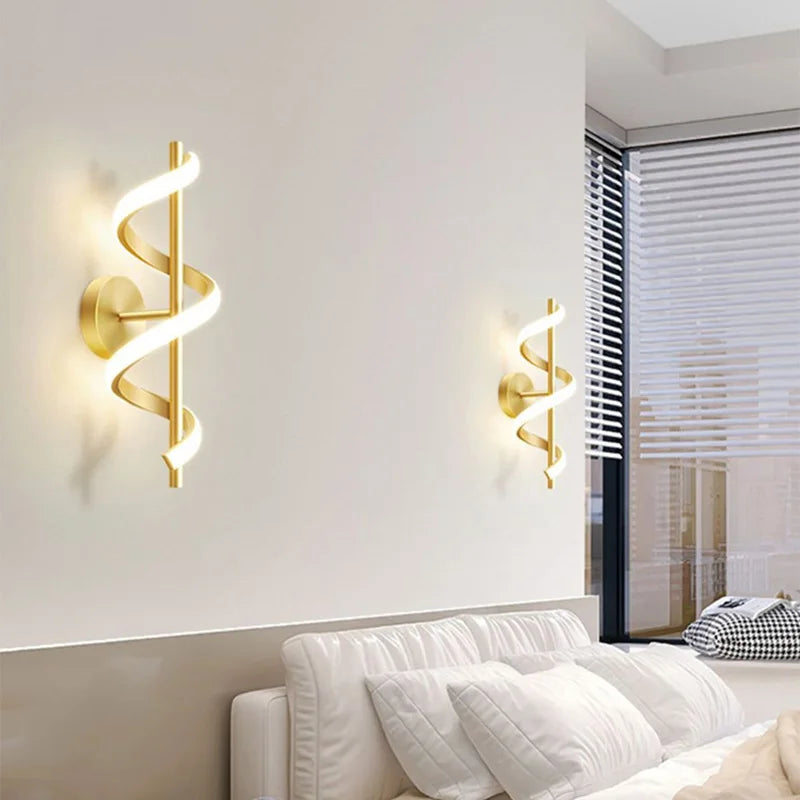 Modern LED wall lamp - Sleek Scandinavian design for bedroom, living room and more