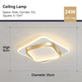 Modern LED ceiling light - Square ceiling lamp for living room, staircase, hallway and more