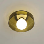 Modern double glass ceiling lamp – G9 lamp wall lamp for living room, bedroom, hallway and balcony