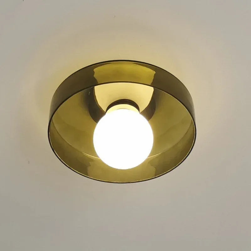 Modern double glass ceiling lamp – G9 lamp wall lamp for living room, bedroom, hallway and balcony