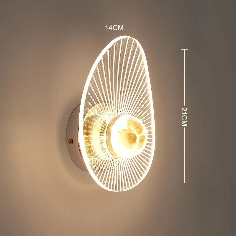 Modern LED Wall Lamp – Adjustable 3-Color Light Source for Bedroom, Living Room, Balcony, and Interior Decoration