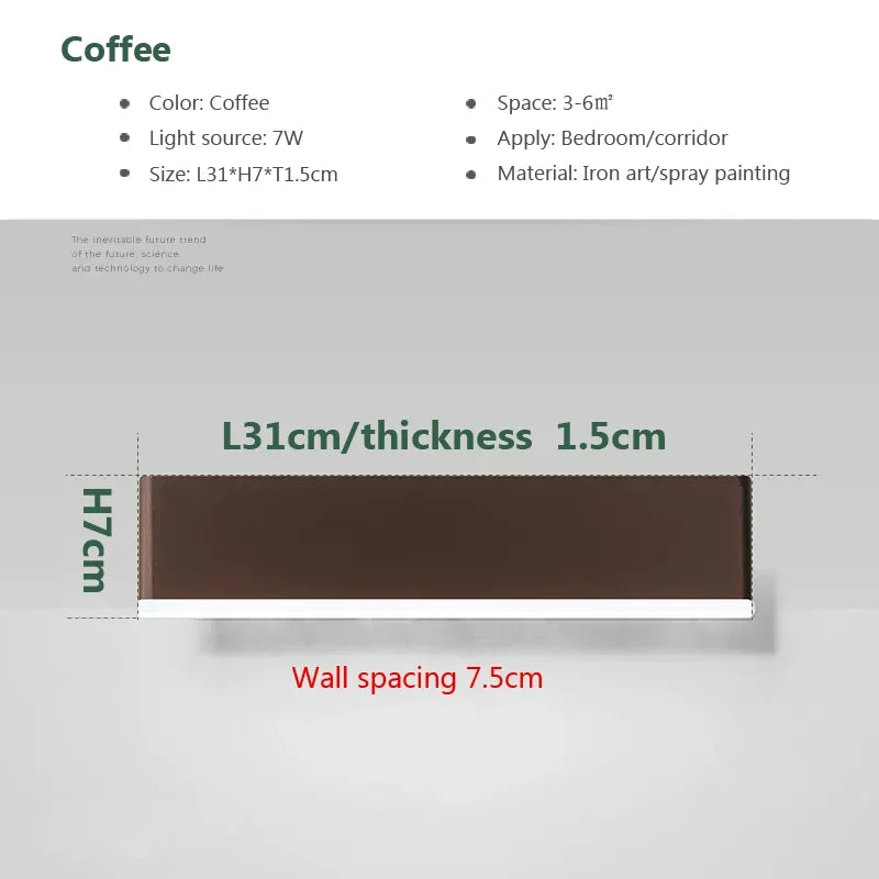 Modern LED Wall Lamp – Adjustable Aluminum Wall Lamp for Living Room, Bedroom, Dining Room and Home Decoration – Indoor Wall Lamp Up and Down