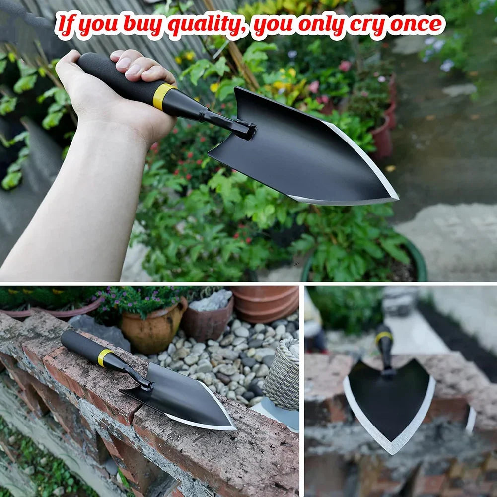 Terragrip Garden Spade | Extra Robust & Ergonomic | Seamlessly Welded | for Hard Soils & Roots